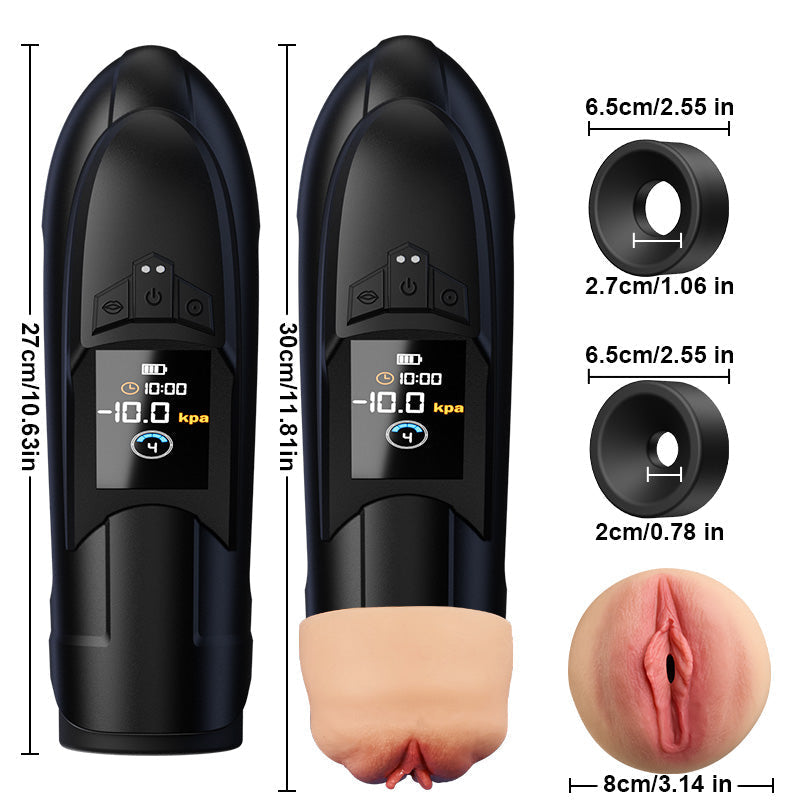 Flesh-like Sleeve Long-lasting Suction Clear Guidance Automatic Male Masturbator