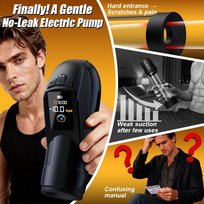 Flesh-like Sleeve Long-lasting Suction Clear Guidance Automatic Male Masturbator