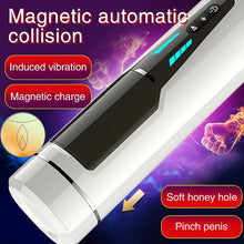 Load image into Gallery viewer, Men's Fully Automatic Telescopic Insertion Aircraft Cup Vibration Induction Speech Adult Sexual Products