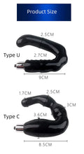 Load image into Gallery viewer, C-type G-spot Prostate Massager For Men U-type Vestibular Vibration Orgasm Masturbator Fun Electric Vestibular Plug