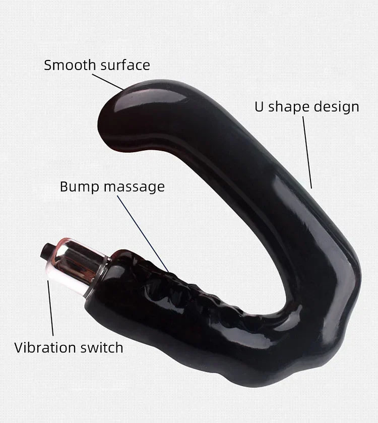 C-type G-spot Prostate Massager For Men U-type Vestibular Vibration Orgasm Masturbator Fun Electric Vestibular Plug