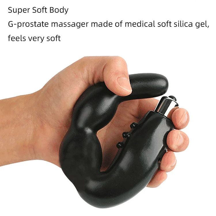 C-type G-spot Prostate Massager For Men U-type Vestibular Vibration Orgasm Masturbator Fun Electric Vestibular Plug