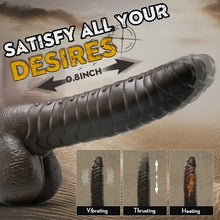 Load image into Gallery viewer, Pseudopenile Telescopic Swinging Penis Women's Liquid Silicone Masturbator Vibrating Rod Adult Sex Products Manufacturer