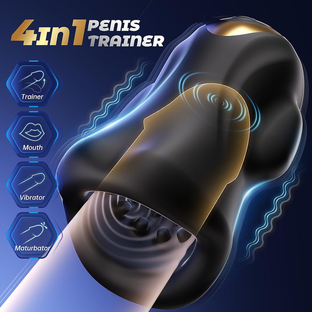 6-In-1 AI Interactive  Male Masturbator Penis Trainer