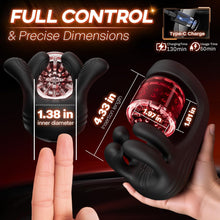 Load image into Gallery viewer, 4 IN 1 Male Masturbator 9X Rotating 360° Licking Clamping Glans Vibrator