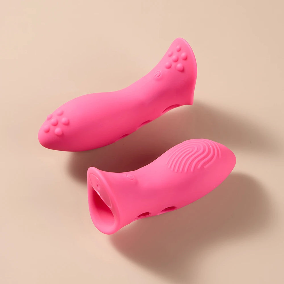 2Pcs Flexible Clit Stimulator & G-spot Finger Vibe