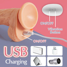 Load image into Gallery viewer, 8 Mode Vibrating Dildo with Thrusting &amp; Heating Functions Remote Control Sex Toys