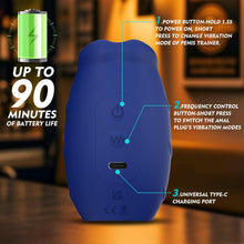 Load image into Gallery viewer, A 2-in-1 male penis vibrator with a detachable anal plug and penis ring, hands-free design, for penis training
