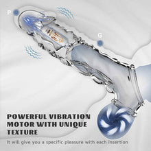 Load image into Gallery viewer, Double Signal Vibrating Penis Sleeve Cock Ring